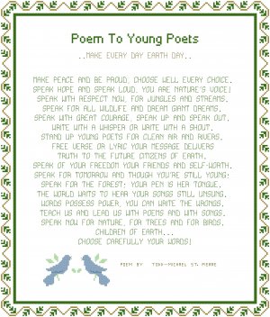 Poem To Young Poets Pattern Chart Graph
