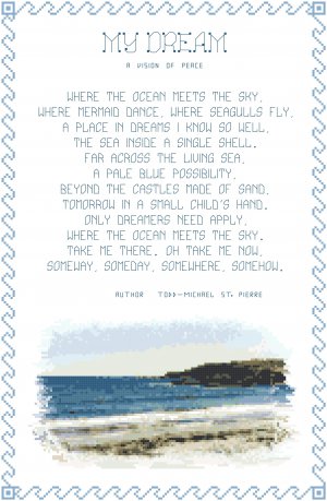 My Dream - The Ocean Pattern Chart Graph