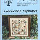 American Alphabet Sampler Cross Stitch Chart Pack  #AN983