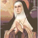 St. Teresa of Avila Cross Stitch Pattern Chart Graph