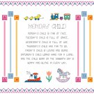 Monday's Child Sampler Cross Stitch Pattern Chart Graph Monday's Child Sampler Cross Stitch Pattern Chart Graph