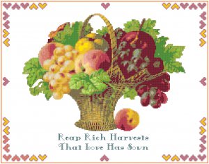 Reap Rich Harvests Pattern Chart Graph