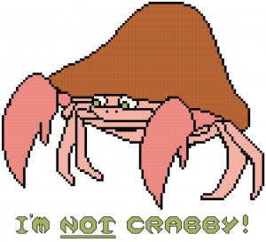 I'm NOT Crabby! Pattern Chart Graph