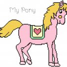 My Pony (Pink) Pony Pattern Chart Graph My Pony (Pink) Pony Pattern Chart Graph