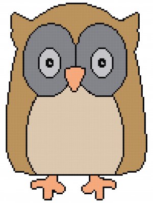 Hoots the Owl Pattern Chart Graph