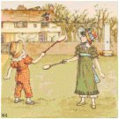 February by Kate Greenaway Pattern Chart Graph