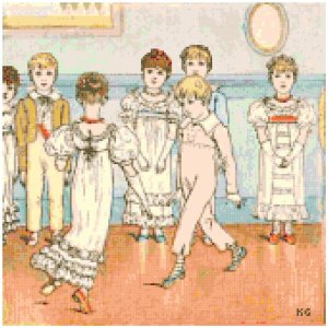 December by Kate Greenaway Pattern Chart Graph