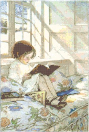 Favorite Book by Jessie Willcox Smith Pattern Chart Graph