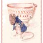 Lady Mouse Curtsies and Gentleman Mouse Bows Set by Beatrix Potter Pattern Chart Graph