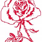 Red Rose - redwork Pattern Chart Graph Red Rose - redwork Pattern Chart Graph