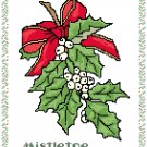 Mistletoe Bough Pattern Chart Graph