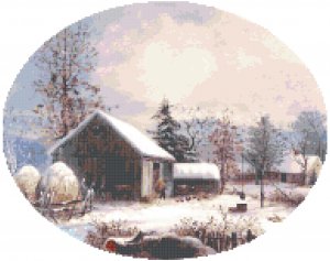 Durrie's Farmyard 1855 Pattern Chart Graph