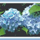 Sky Blue Hydrangeas Pattern Chart Graph Sky Blue Hydrangeas Pattern Chart Graph