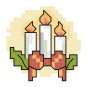 SET #4 of 6 Christmas Tree Ornament Patterns Charts Graphs