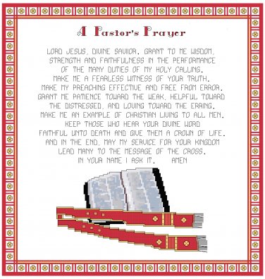 A  Pastor's Prayer Pattern Chart Graph