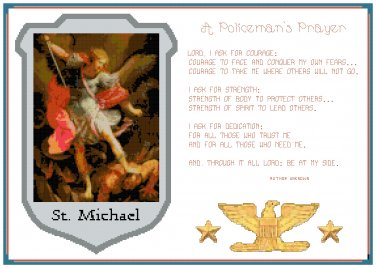 A Policeman's Prayer Pattern Chart Graph