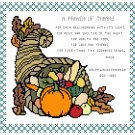 A Prayer of Thanks Pattern Chart Graph