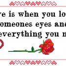Love Is ... Pattern Chart Graph