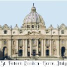 St. Peter's Basilica - Rome, Italy Pattern Chart Graph St. Peter's Basilica - Rome, Italy Pattern Chart Graph