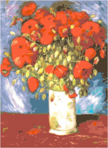 Van Gogh's Poppies Pattern Chart Graph