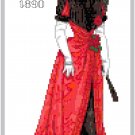 Miss Virginia 1890 Fashion Design Pattern Chart Graph Miss Virginia 1890 Fashion Design Pattern Chart Graph