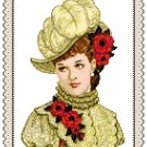 Portrait of Miss Anna 1882 Pattern Chart Graph