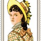 Portrait of Miss Mary 1875 Pattern Chart Graph