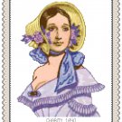 Portrait of Miss Charity 1840 Pattern Chart Graph