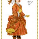 Miss Nancy 1871 Children's Fashion Design Pattern Chart Graph