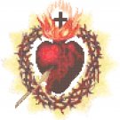 Sacred Heart of Jesus Pierced Symbol Pattern Chart Graph Sacred Heart of Jesus Pierced Symbol Pattern Chart Graph
