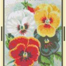 Antique Pansy Flower Seed Packet Pattern Chart Graph