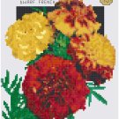 Antique Marigold Flower Seed Packet Pattern Chart Graph
