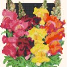 Antique Snapdragon Flower Seed Packet Pattern Chart Graph Antique Snapdragon Flower Seed Packet Pattern Chart Graph