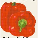 Antique Pepper Seed Packet Pattern Chart Graph Antique Pepper Seed Packet Pattern Chart Graph