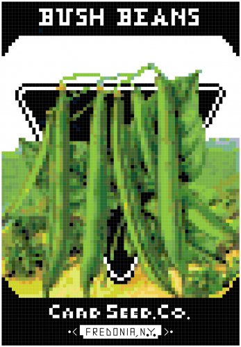 Antique Beans Seed Packet Pattern Chart Graph