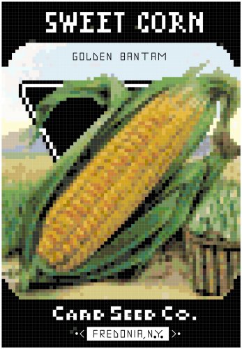 Antique Sweet Corn Seed Packet Pattern Chart Graph