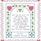 Irish Marriage Blessing Sampler Pattern Chart Graph