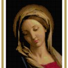 The Madonna by Sassoferrato Cross Stitch Pattern Chart Graph The Madonna by Sassoferrato Cross Stitch Pattern Chart Graph