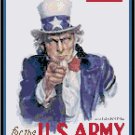 Uncle Sam Wants You WWII Poster Cross Stitch Pattern Chart Graph Uncle Sam Wants You WWII Poster Cross Stitch Pattern Chart Graph