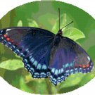 Red Spotted Purple Butterfly Cross Stitch Pattern Chart Graph Red Spotted Purple Butterfly Cross Stitch Pattern Chart Graph