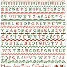 Mary Ann Eliza Collard Antique 1828 Sampler Reproduction Pattern Chart Graph