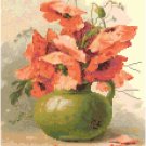 Scarlet Poppies Cross Stitch Pattern Chart Graph