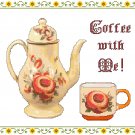 Coffee With Me! Cross Stitch Pattern Chart Graph