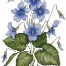 Spring Violets Cross Stitch Pattern Chart Graph Spring Violets Cross Stitch Pattern Chart Graph