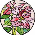 Poinsettias in Stained Glass Cross Stitch Pattern Chart Graph Poinsettias in Stained Glass Cross Stitch Pattern Chart Graph