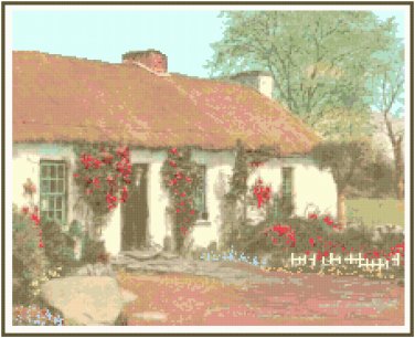 Sweetrose Cottage Pattern Chart Graph