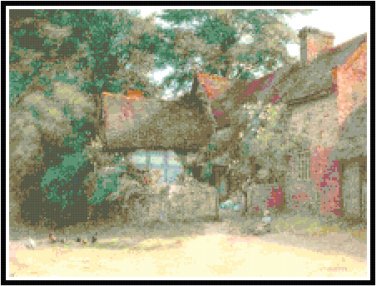 Suckley Cottage Cross Stitch Pattern Chart Graph
