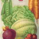 Storrs-Harrison Seed Catalog 1906 Cover - Vegetables Cross Stitch Pattern Chart Graph