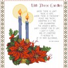 With These Candles Counted Cross Stitch Pattern Chart Graph