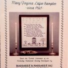 Mary Virginia Lafon Sampler ca. 1821 Leaflet